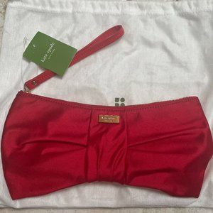 Kate Spade • NWT • Red Jennifer Bow Clutch